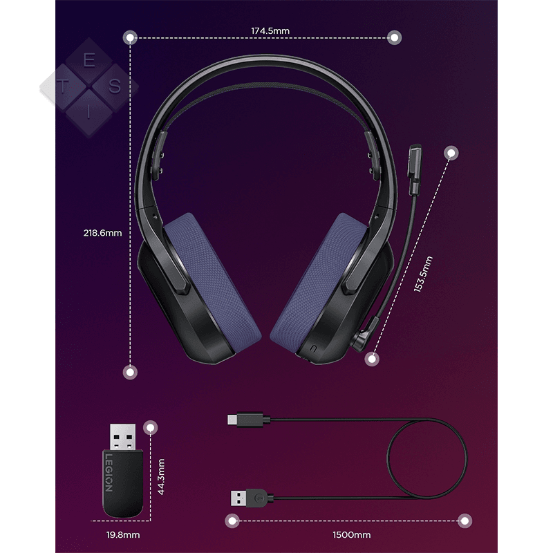 Auriculares inalámbricos gaming Lenovo Legion H410 - Imagen 3